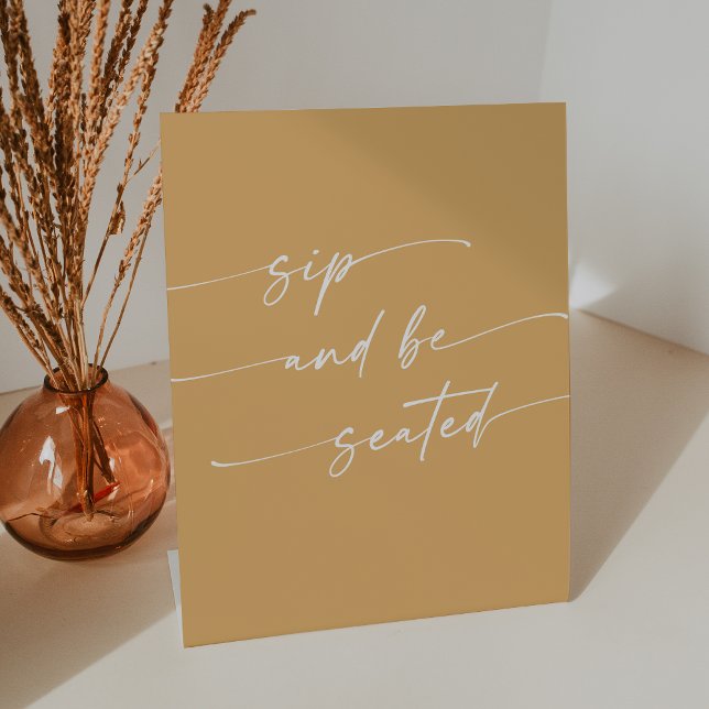 Expositor En L Moda Boho Amarillo Marigold Sip Estar Asiento Boda (Subido por el creador)