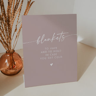 Expositor En L Moda Boho Boda moderna de una manta rosada Rosa