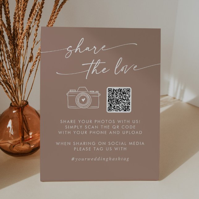 Expositor En L Moda Boho Taupe Neutral Comparte el código QR de a (Subido por el creador)