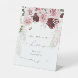 Expositor En L Moda Borgoña Dusty Rosa Floral Cuántos Besos