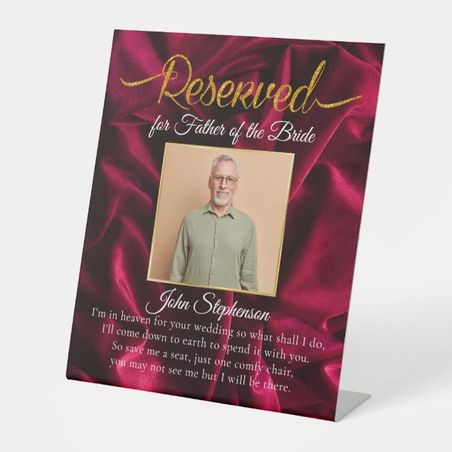 Expositor En L Moda Borgoña Salva Un Monumento A Boda De Fotograf (Anverso)