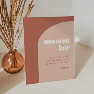 Expositor En L Moda durazno barca terracota arco Momosa bar