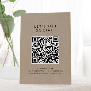 Expositor En L Moda Faux Kraft Empleemos los medios sociales