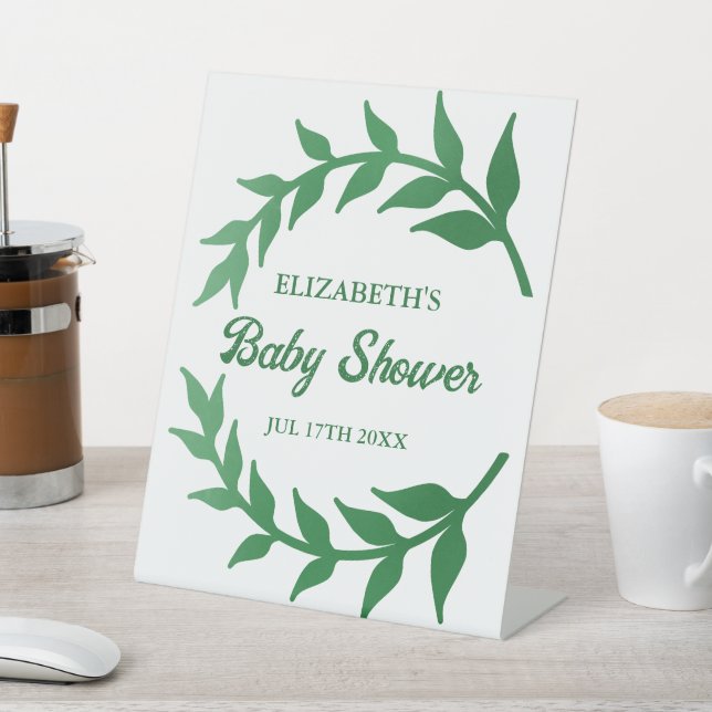 Expositor En L Moda Greenery Baby Shower (In Situ)