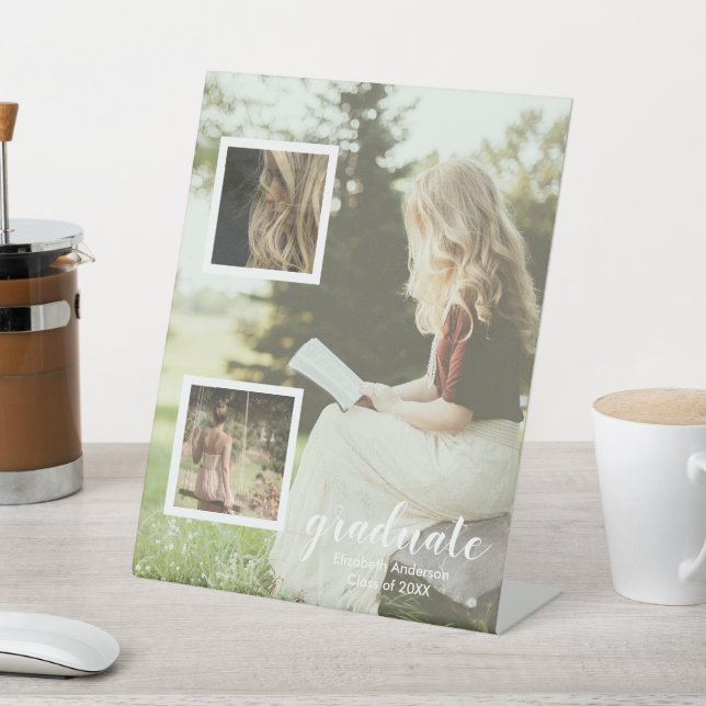 Expositor En L Modern 3 Photo Graduation (In Situ)