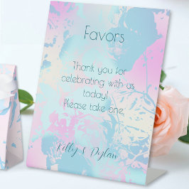 Expositor En L Modern Abstract Pastel Wedding Favors