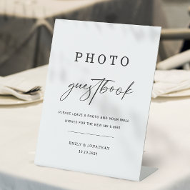 Expositor En L Modern Elegant Wedding Photo Guest book