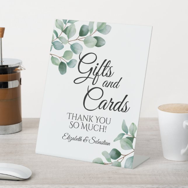 Expositor En L Modern Eucalyptus Greenery Wedding (In Situ)