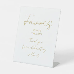 Expositor En L Modern Gold Elegant Script Favoritos Minimalistas