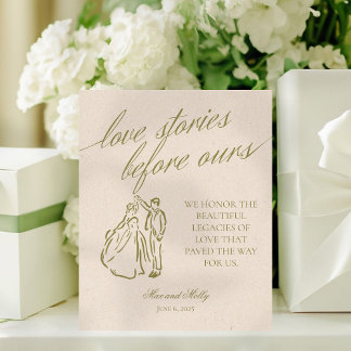 Expositor En L Modern Green Wedding Family Generation Heritage