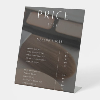 Expositor En L Modern Lash Extension Price List Editable Beauty 