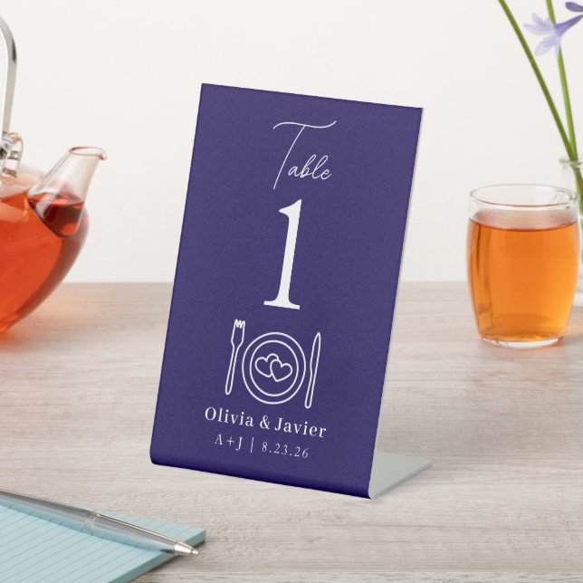 Expositor En L Modern Minimal Simple Wedding Table Numbers (In Situ)