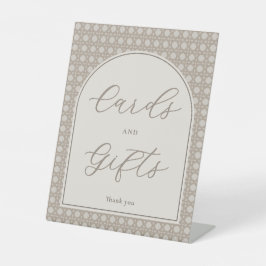 Expositor En L Modern Rattan Bridal Shower Cards And Gifts