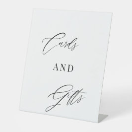 Expositor En L Modern Script | Cards & Gifts Wedding Tabletop