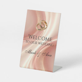 Expositor En L Modern Wedding Welcome Sign
