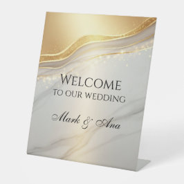 Expositor En L Modern Wedding Welcome Sign