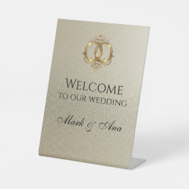 Expositor En L Modern Wedding Welcome Sign