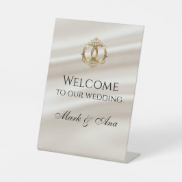 Expositor En L Modern Wedding Welcome Sign