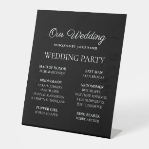 Expositor En L Moderna Boda en Blanco y Negro para la Fiesta Nupc