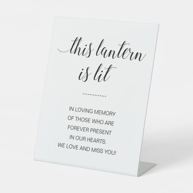 Expositor En L Moderna Esta Linterna Es Boda Memorial De Lit (Anverso)