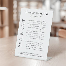 Expositor En L Moderna lista Minimalista elegante de precios en b