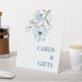 Expositor En L Moderna Moda elegante Boda azul turbio