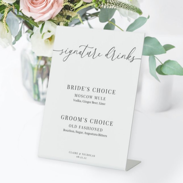 Expositor En L Moderna y elegante firma de boda bebe Pedestal S (Subido por el creador)