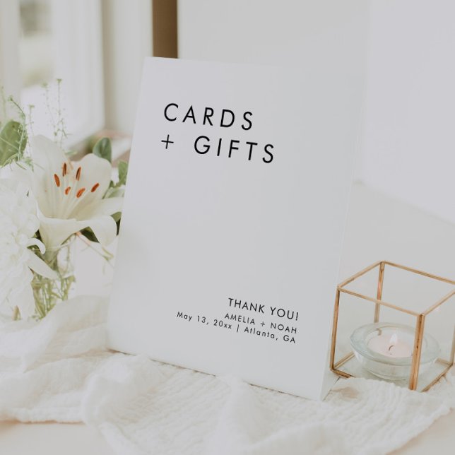 Expositor En L Moderna Y Sencilla Boda De Regalos Y Tarjetas Eleg (Subido por el creador)