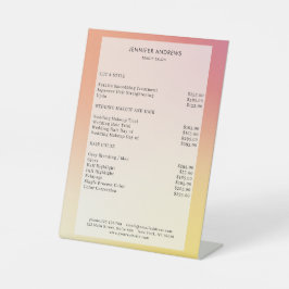 Expositor En L Moderner Salon Price Sockelschild