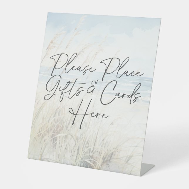 Expositor En L Moderno acuático acuático playa ducha de novia reg (Anverso)