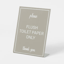 Expositor En L Moderno Baño Beige Septic Pedestal Rótulo