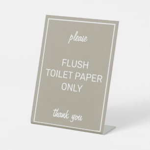 Expositor En L Moderno Baño Beige Septic Pedestal Rótulo