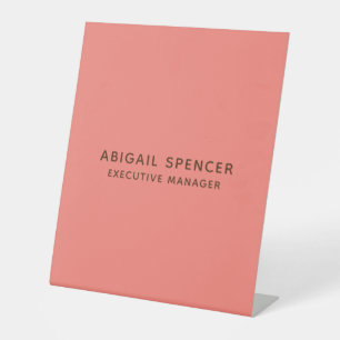 Expositor En L Moderno estilo sencillo profesional Coral rosa