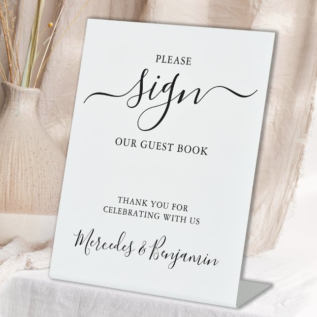 Expositor En L Moderno libro de invitados personalizado Boda (Subido por el creador)