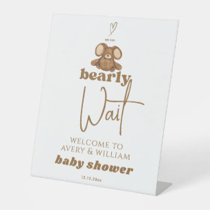 Expositor En L Moderno, podemos esperar a Baby Shower