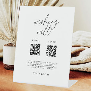 Expositor En L Moderno Rótulo digital con códigos QR