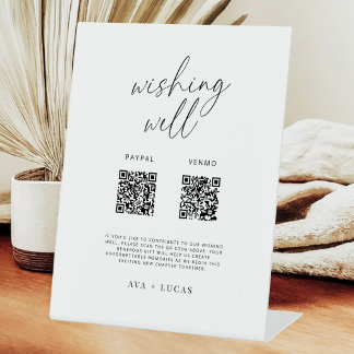 Expositor En L Moderno Rótulo digital con códigos QR