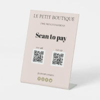 Moderno Rubor Pink Scan para pagar códigos QR App 