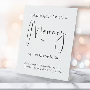 Expositor En L Moderno Script Bridal Shower Comparte Una Memoria