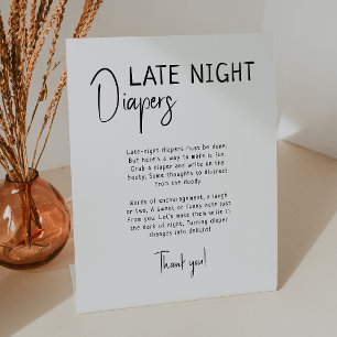 Expositor En L Moderno y Simple Neutral Diapers nocturnos