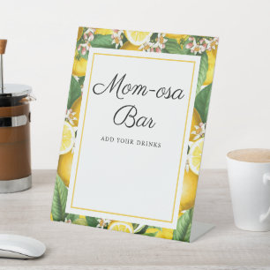 Expositor En L Mom-osa Bar Lemon Citrus Summer Baby Shower