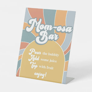 Expositor En L Momosa Bar Groovy Retro Sunshine Baby Shower