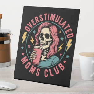 Expositor En L Moms Club Skull Desordenado Mamá Vida