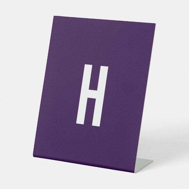 Expositor En L Monogram Own Name Initial Minimalist Midnight Blue (Anverso)