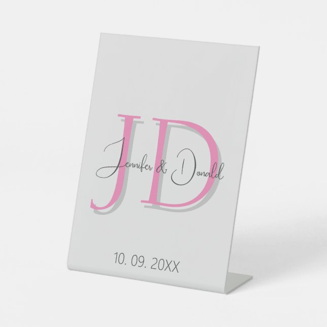 Expositor En L Monograma de escritura clásica de moda (Anverso)