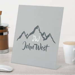 Expositor En L Monograma personalizable de la gama de montañas di