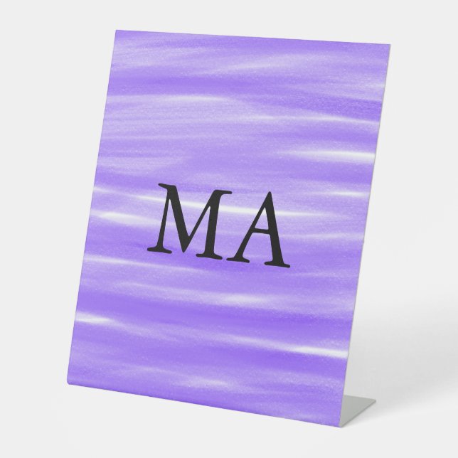 Expositor En L Monograma simple añada su letra de nombre man mini (Anverso)