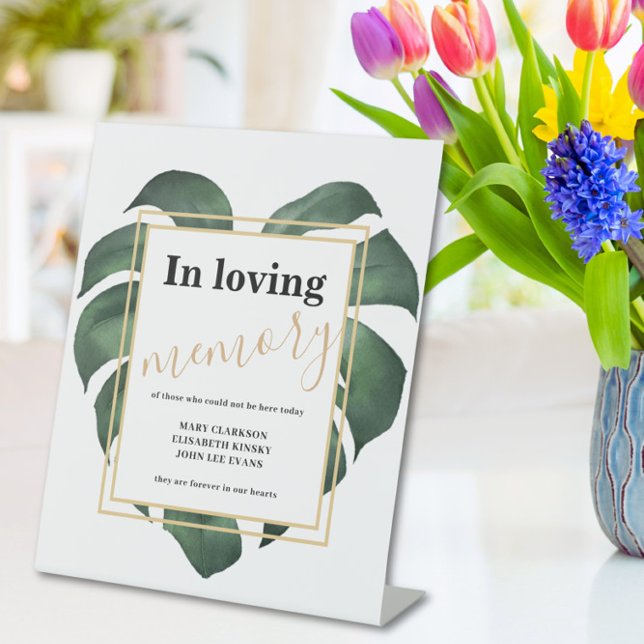 Expositor En L Monstera En memoria boda (Subido por el creador)