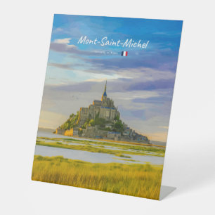 Expositor En L Mont-Saint-Michel, Francia - Abadía Medieval
