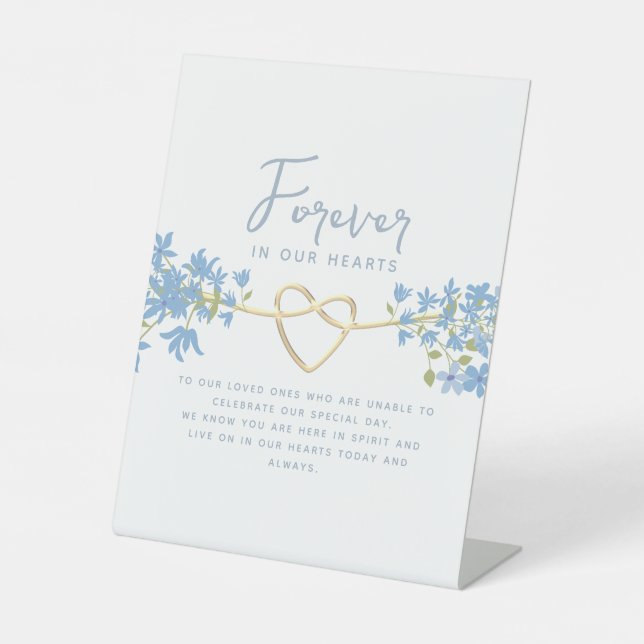 Expositor En L Monumento al Boda azul y agitado (Anverso)